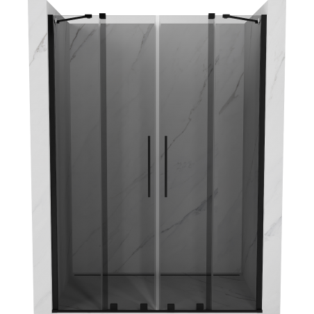 Mexen Velar Duo Schiebeduschtür 160 cm, Graphit, Schwarz - 871-160-000-42-70