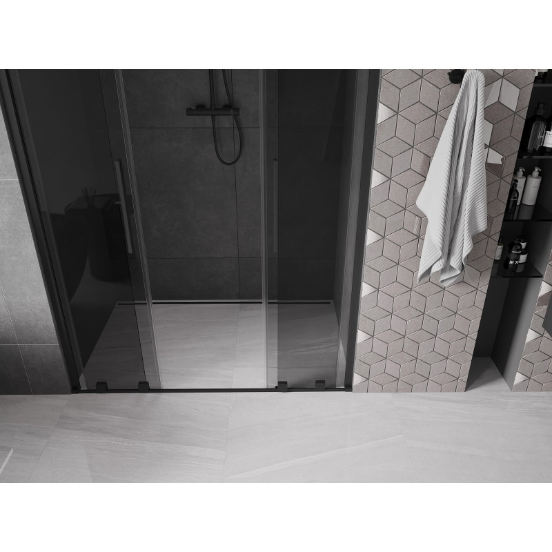 Mexen Velar Duo liuguksed duššiuks 160 cm, grafiit, must - 871-160-000-42-70