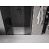 Mexen Velar Duo drzwi prysznicowe rozsuwane 160 cm, grafit, czarne - 871-160-000-42-70