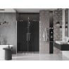 Mexen Velar Duo drzwi prysznicowe rozsuwane 140 cm, grafit, nikiel szczotkowany - 871-140-000-42-97