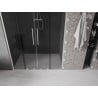 Mexen Velar Duo Schiebetüren 160 cm, grafit, gebürsteter Nickel - 871-160-000-42-97