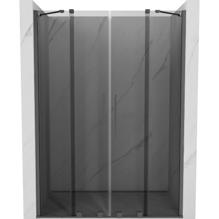 Mexen Velar Duo sliding shower doors 150 cm, graphite, gun metal - 871-150-000-42-95