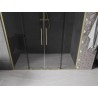 Mexen Velar L Duo lükandustega dušš uksed 180 cm, grafiit, harjatud kuldne - 871-180-003-42-55