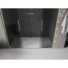 Mexen Velar L Duo lükandustega dušš uksed 180 cm, grafiit, harjatud kuldne - 871-180-003-42-55