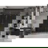 Mexen Velar L Duo schuifdouchedeur 200 cm, grafiet, goud geborsteld - 871-200-003-42-55