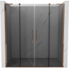 Mexen Velar L Duo porte de douche coulissante 170 cm, graphite, or rose - 871-170-003-42-60
