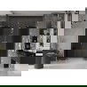 Mexen Velar L Duo schuifdouchedeur 200 cm, grafiet, goud geborsteld - 871-200-003-42-55