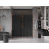 Mexen Velar L Duo portes de douche coulissantes 180 cm, graphite, or rose - 871-180-003-42-60