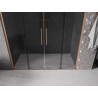 Mexen Velar L Duo drzwi prysznicowe rozsuwane 180 cm, grafit, miedź szczotkowana - 871-180-003-42-65