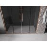 Mexen Velar L Duo drzwi prysznicowe rozsuwane 200 cm, grafit, miedź szczotkowana - 871-200-003-42-65