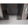Mexen Velar L Duo drzwi prysznicowe rozsuwane 180 cm, grafit, miedź szczotkowana - 871-180-003-42-65