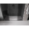 Mexen Velar L Duo sliding shower doors 200 cm, graphite, brushed gun gray - 871-200-003-42-66