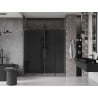 Mexen Velar L Duo porte doccia scorrevoli 200 cm, grafite, grigio canna di fucile spazzolato - 871-200-003-42-66