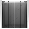 Mexen Velar L Duo portas de duche de correr 170 cm, grafite, preto - 871-170-003-42-70