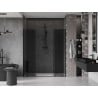 Mexen Velar L Duo sliding shower door 200 cm, graphite, black - 871-200-003-42-70