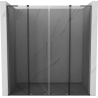 Mexen Velar L Duo porte doccia scorrevoli 170 cm, grafite, gun metal - 871-170-003-42-95