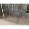 Mexen Omega-3S 3-seinaline dušinurk, liuguks 130 x 90 cm, läbipaistev, kroom - 825-130-090-01-00-3S