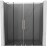 Mexen Velar L Duo portas de duche de correr 170 cm, grafite, níquel escovado - 871-170-003-42-97