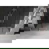 Mexen Velar L Duo Schiebetür Duschabtrennung 180 cm, grafit, gebürsteter Nickel - 871-180-003-42-97