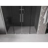 Mexen Velar L Duo sliding shower doors 180 cm, graphite, brushed nickel - 871-180-003-42-97