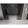 Mexen Velar L Duo sliding shower doors 180 cm, graphite, brushed nickel - 871-180-003-42-97
