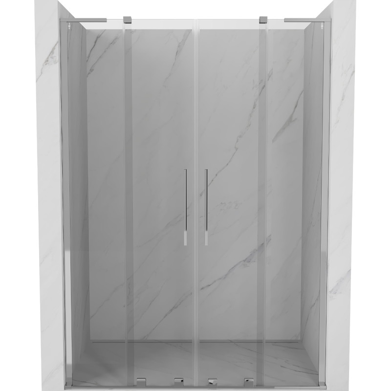 Mexen Velar L Duo dušši lükanduks 140 cm, läbipaistev, kroom - 871-140-003-02-01