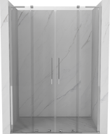 Mexen Velar L Duo drzwi prysznicowe rozsuwane 160 cm, transparent, chrom - 871-160-003-02-01