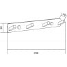Mexen vierfacher Handtuchhaken, schwarz - 709174-70