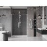 Mexen Velar L Duo portes de douche coulissantes 140 cm, transparentes, blanches - 871-140-003-02-20