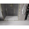 Mexen Velar L Duo drzwi prysznicowe rozsuwane 140 cm, transparent, złote - 871-140-003-02-50