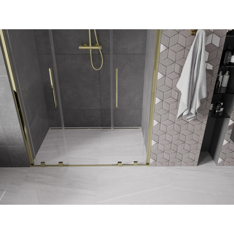 Mexen Velar L Duo liuguksed 160 cm, läbipaistev, kuldne - 871-160-003-02-50