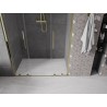 Mexen Velar L Duo drzwi prysznicowe rozsuwane 160 cm, transparent, złote - 871-160-003-02-50