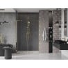 Mexen Velar L Duo sliding shower doors 140 cm, transparent, gold - 871-140-003-02-50