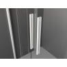 Mexen Velar L Duo Schiebetüren 160 cm, transparent, weiß - 871-160-003-02-20