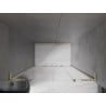 Mexen Velar L Duo drzwi prysznicowe rozsuwane 140 cm, transparent, złote - 871-140-003-02-50