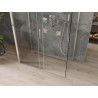 Mexen Omega-3S 3-seinaline dušikabiin, lükand, 140 x 80 cm, läbipaistev, kroom - 825-140-080-01-00-3S