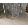 Mexen Omega-3S 3-sided shower enclosure, sliding 140 x 80 cm, transparent, chrome - 825-140-080-01-00-3S