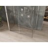 Mexen Omega-3S 3-sided shower enclosure, sliding 140 x 80 cm, transparent, chrome - 825-140-080-01-00-3S