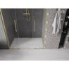 Mexen Velar L Duo portes de douche coulissantes 160 cm, transparent, or brossé - 871-160-003-02-55