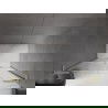 Mexen Velar L Duo schuifdouchedeur 140 cm, transparant, geborsteld goud - 871-140-003-02-55