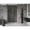 Mexen Velar L Duo 150 cm Sliding Shower Door, Transparent, Brushed Gold - 871-150-003-02-55