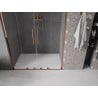 Mexen Velar L Duo drzwi prysznicowe rozsuwane 160 cm, transparent, różowe złoto - 871-160-003-02-60