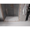 Mexen Velar L Duo drzwi prysznicowe rozsuwane 140 cm, transparent, miedź szczotkowana - 871-140-003-02-65