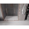 Mexen Velar L Duo drzwi prysznicowe rozsuwane 160 cm, transparent, miedź szczotkowana - 871-160-003-02-65