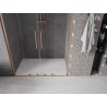Mexen Velar L Duo liuguksed dušinurga jaoks 140 cm, läbipaistev, harjatud vask - 871-140-003-02-65