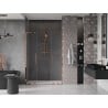 Mexen Velar L Duo 160 cm Sliding Shower Door, Transparent, Rose Gold - 871-160-003-02-60