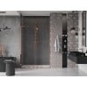 Mexen Velar L Duo drzwi prysznicowe rozsuwane 160 cm, transparent, różowe złoto - 871-160-003-02-60