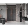Mexen Velar L Duo drzwi prysznicowe rozsuwane 160 cm, transparent, miedź szczotkowana - 871-160-003-02-65