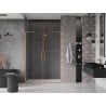 Mexen Velar L Duo sliding shower door 140 cm, transparent, brushed copper - 871-140-003-02-65