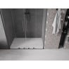 Mexen Velar L Duo Schiebetüren 160 cm, transparent, gun grau gebürstet - 871-160-003-02-66